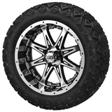 14" Revenge Black/Machined Lifted Tire & Wheel Combo