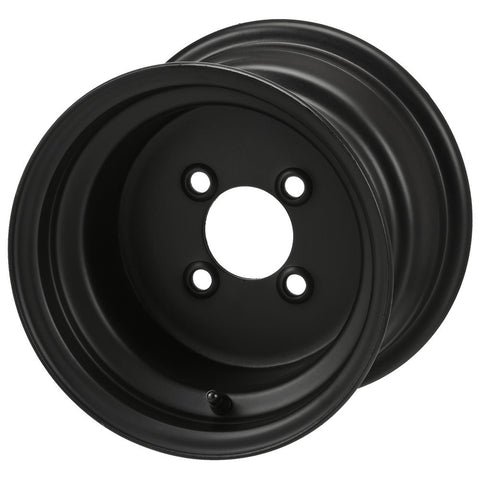 10" Black Steel Golf Cart Wheel