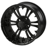 14" Python Matte Black Low Profile Tire & Wheel Combo