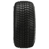 205/50-10 LSI Elite Tires on 14-Spoke Black/Machined Golf Cart Wheels
