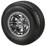 205/65R10 LSI Elite Radial Tires on Mirror Yukon Golf Cart Wheels