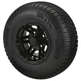 205/65R10 Deli Radial Tires on Matte Black Yukon Golf Cart Wheels