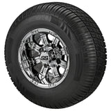 205/65R10 Deli Radial Tires on Mirror Casino Golf Cart Wheels