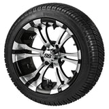 14" Python Black/Machined Low Profile Tire & Wheel Combo